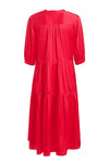 Silk Tiered Dress - Pink