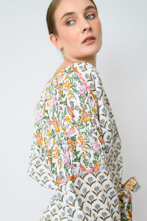 Sylvie Short Dress - Lemon