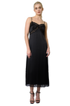 Zoey Silk Slip Dress - Black (online exclusive)