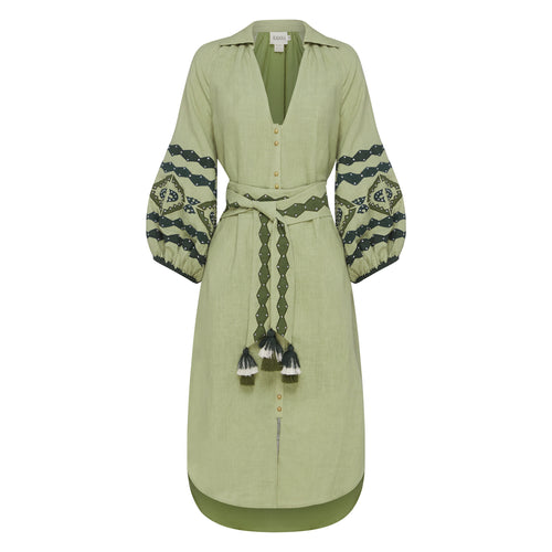MAYA DRESS - AVOCADO