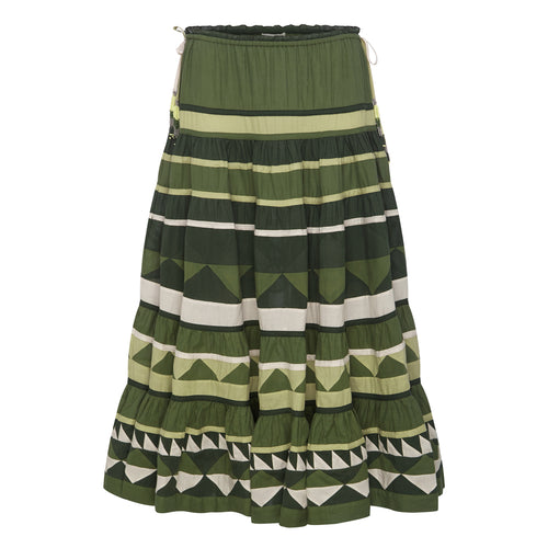 OLIVIA SKIRT - OLIVE